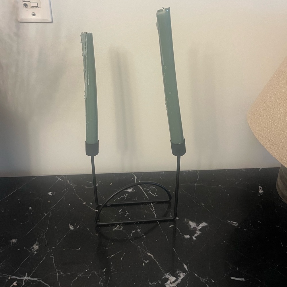 Taper Candle Holder With Candles